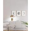 imageHAUS AND HUES Phases of the Moon Wall Decor  Set of 5 Moon Phases Prints Moon Phases Wall Art for Bedroom Moon Phase Transition Art  Black Framed 16x203 Phases