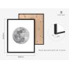 imageHAUS AND HUES Phases of the Moon Wall Decor  Set of 5 Moon Phases Prints Moon Phases Wall Art for Bedroom Moon Phase Transition Art  Black Framed 16x205 Phases
