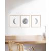 imageHAUS AND HUES Phases of the Moon Wall Decor  Set of 5 Moon Phases Prints Moon Phases Wall Art for Bedroom Moon Phase Transition Art  Black Framed 16x203 Phases