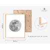 imageHAUS AND HUES Phases of the Moon Wall Decor  Set of 5 Moon Phases Prints Moon Phases Wall Art for Bedroom Moon Phase Transition Art  Black Framed 16x205 Phases