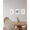 imageHAUS AND HUES Phases of the Moon Wall Decor  Set of 5 Moon Phases Prints Moon Phases Wall Art for Bedroom Moon Phase Transition Art  Black Framed 16x203 Phases