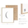 imageHAUS AND HUES Phases of the Moon Wall Decor  Set of 5 Moon Phases Prints Moon Phases Wall Art for Bedroom Moon Phase Transition Art  Black Framed 16x205 Phases