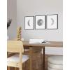 imageHAUS AND HUES Phases of the Moon Wall Decor  Set of 5 Moon Phases Prints Moon Phases Wall Art for Bedroom Moon Phase Transition Art  Black Framed 16x203 Phases