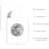 imageHAUS AND HUES Phases of the Moon Wall Decor  Set of 5 Moon Phases Prints Moon Phases Wall Art for Bedroom Moon Phase Transition Art  Black Framed 16x203 Phases