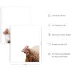 imageHAUS AND HUES Rustic Farm Animal Pictures  Set of 6 Farmhouse Wall Art and Country Pictures for Kitchen Walls Farm Animal Portraits Cow and Pig Pictures Wall Decor 11x14 Unframed