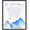 imageHAUS AND HUES Serenity Prayer Wall Art Print  Bible Verse Decor Artwork Gift for Daily Devotion Religious Gifts for Women Scripture Poster Gift for Daily Devotion Black Frame 16x20The Lords Prayer