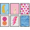 imageHAUS AND HUES Danish Pastel Gallery Wall Set of 611x14 Framed BlackPreppy Gallery