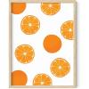 imageHAUS AND HUES Fruit Art Fruit Picture Wall Art  Kitchen Wall Decor Peach Art Peach Bathroom Decor Prints Wall Art for Kitchen Beige Frame 12x16Orange