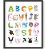 imageHAUS AND HUES Kids Alphabet Art Print  16quotx20quot  Framed Black
