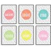 imageHAUS AND HUES Kids Aspirational Art Print Set of 611quotx14quot