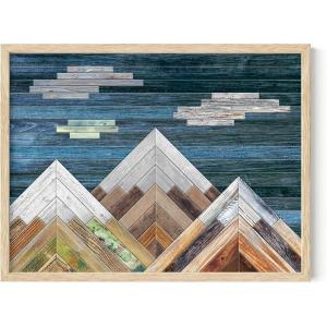 imageHAUS AND HUES Dandelion Wall Art  Vintage Botanical Print for Living Room Unframed 16x20Rustic Wood Scenery