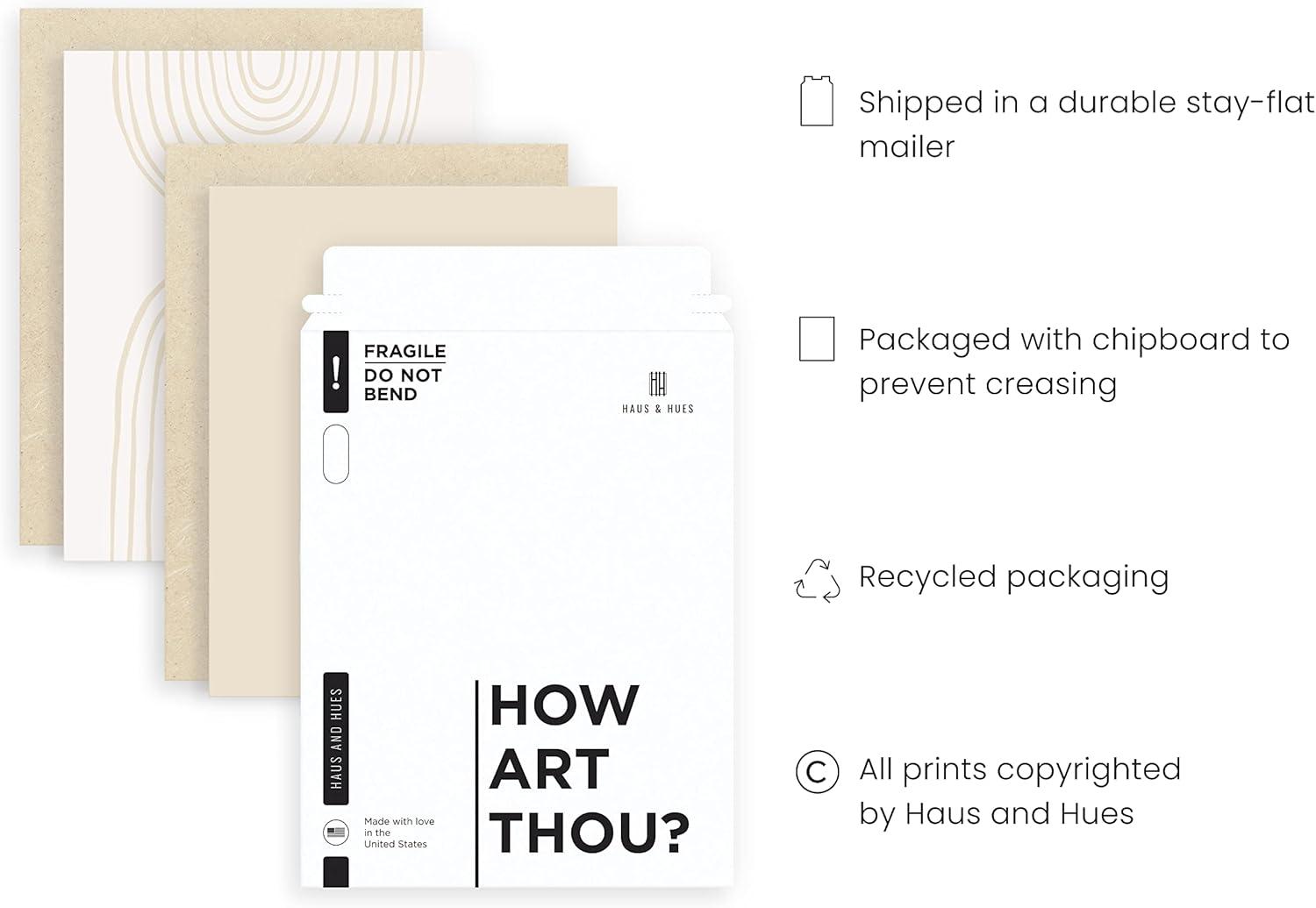 imageHAUS AND HUES Vintage Nature Posters  Set of 3 Butterfly Art Botanical Prints for Room Aesthetic Wall Decor UNFRAMED 8quotx10quotNeutral Arch