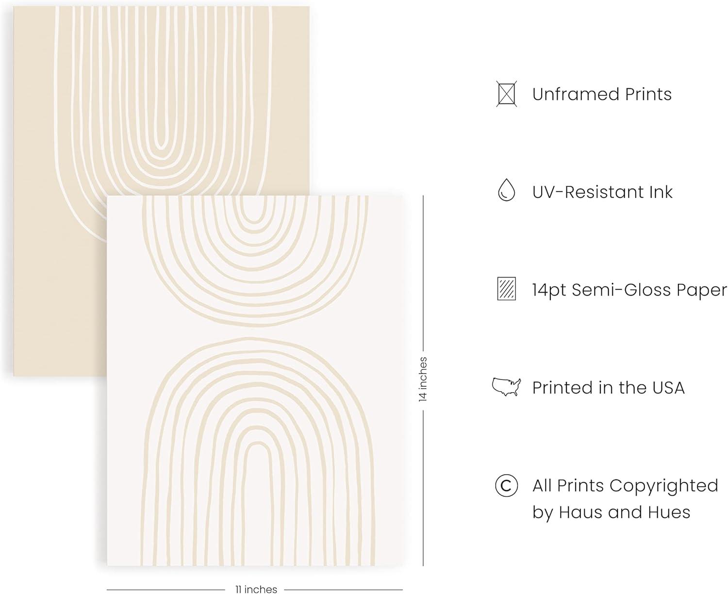 imageHAUS AND HUES Vintage Nature Posters  Set of 3 Butterfly Art Botanical Prints for Room Aesthetic Wall Decor UNFRAMED 8quotx10quotNeutral Arch