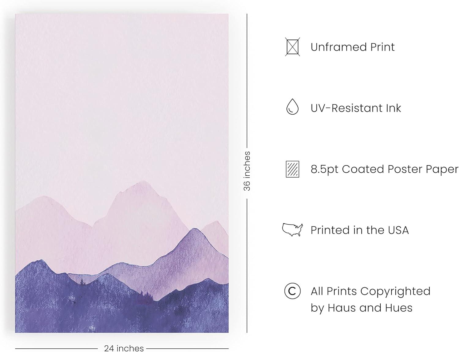 imageHAUS AND HUES Vintage Nature Posters  Set of 3 Butterfly Art Botanical Prints for Room Aesthetic Wall Decor UNFRAMED 8quotx10quotPink  Purple