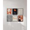 imageHAUS AND HUES Abstract Wall Art with Frame  Set of 6 Famous Artist Paintings Abstract Colorful Wall Art Geometric Wall Decor Hilma af Klint Gallery Wall Set Painting Set Beige Frame 8x10Black  Red Gallery
