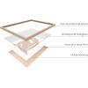 imageHAUS AND HUES Abstract Wall Art with Frame  Set of 6 Famous Artist Paintings Abstract Colorful Wall Art Geometric Wall Decor Hilma af Klint Gallery Wall Set Painting Set Beige Frame 8x10Beige Boho Matisse
