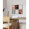 imageHAUS AND HUES Abstract Wall Art with Frame  Set of 6 Famous Artist Paintings Abstract Colorful Wall Art Geometric Wall Decor Hilma af Klint Gallery Wall Set Painting Set Beige Frame 8x10Black  Red Gallery