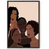 imageHAUS AND HUES Black Girl Wall Art ampamp Hair Posters for Women  Black Women Art ampamp Black Wall Art African American Posters for Wall  Black Women Pictures ampamp African Art Pictures Unframed 24x36Faces