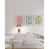 imageHAUS AND HUES Boho Wall Art  Set of 3 Tropical Prints Chic Boho Decor FemaleInspired Artwork Unframed 8x10Flower Markets