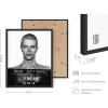 imageHAUS AND HUES Celebrity Mugshot Posters Black Framed 11x14  Kurt Cobain Mick Jagger Elvis Jimi Hendrix David Bowie Frank Sinatra  Retro Wall Art for Living Room ampamp Dining Room