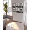 imageHAUS AND HUES Celebrity Mugshot Posters Black Framed 11x14  Kurt Cobain Mick Jagger Elvis Jimi Hendrix David Bowie Frank Sinatra  Retro Wall Art for Living Room ampamp Dining Room
