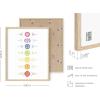 imageHAUS AND HUES Chakra Poster  Chakra Art Spiritual Wall Decor Zen Meditation Wall Art 7 Chakras Chart Poster Unframed 16x20Chakra