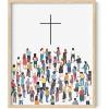 imageHAUS AND HUES Christian Quotes Wall Art Print  Give It to God and Go to Sleep Sign Scripture Artwork Bible Verse Poster Religious Quote Wall Decor Beige Frame 16x20The Cross