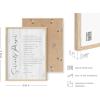imageHAUS AND HUES Christian Quotes Wall Art Print  Give It to God and Go to Sleep Sign Scripture Artwork Bible Verse Poster Religious Quote Wall Decor Beige Frame 16x20Serenity Prayer