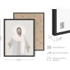 imageHAUS AND HUES Christian Quotes Wall Art Print  Give It to God and Go to Sleep Sign Scripture Artwork Bible Verse Poster Religious Quote Wall Decor Beige Frame 16x20Jesus