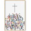 imageHAUS AND HUES Christian Quotes Wall Art Print  Give It to God and Go to Sleep Sign Scripture Artwork Bible Verse Poster Religious Quote Wall Decor Beige Frame 16x20The Cross