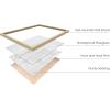 imageHAUS AND HUES Christian Quotes Wall Art Print  Give It to God and Go to Sleep Sign Scripture Artwork Bible Verse Poster Religious Quote Wall Decor Beige Frame 16x20Serenity Prayer
