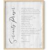 imageHAUS AND HUES Christian Quotes Wall Art Print  Give It to God and Go to Sleep Sign Scripture Artwork Bible Verse Poster Religious Quote Wall Decor Black Frame 12x16Serenity Prayer