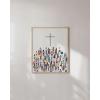 imageHAUS AND HUES Christian Quotes Wall Art Print  Give It to God and Go to Sleep Sign Scripture Artwork Bible Verse Poster Religious Quote Wall Decor Black Frame 12x16The Cross