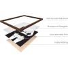 imageHAUS AND HUES Cool Framed Posters  Set of 4 Cool Wall Art Aesthetic College Dorm Print Edgy Bedroom Picture Beige Framed 16x20BW Edgy for Girls