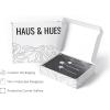 imageHAUS AND HUES Cool Framed Posters  Set of 4 Cool Wall Art Aesthetic Room Decor Tiktok College Dorm Print Beige Framed 8x10Black Edgy