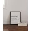 imageHAUS AND HUES Funny Quotes Wall Dcor for Home Office  Funny Wall Art for Office Humourous Art Print for Work From Home Set Up  Just Checking In Beige Frame 24x36Home Office