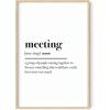 imageHAUS AND HUES Funny Quotes for Home Office  Humorous Office Art Print Quotes for Walls Funny Wall Art for Work From Home Set Up Just Checking In Beige Frame 16x20Meeting