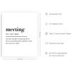 imageHAUS AND HUES Funny Quotes for Home Office  Humorous Office Art Print Quotes for Walls Funny Wall Art for Work From Home Set Up Just Checking In Beige Frame 16x20Meeting