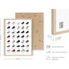 imageHAUS AND HUES Jordan Sneaker Posters for Guys  Michael Jordan Shoe Cool Wall Art for Bedroom Dope Hypebeast Sneakerhead Room Decor 12x16 UNFRAMEDBeige Framed
