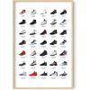 imageHAUS AND HUES Jordan Sneaker Posters for Guys  Michael Jordan Shoe Cool Wall Art for Bedroom Dope Hypebeast Sneakerhead Room Decor 12x16 UNFRAMEDBeige Framed