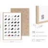 imageHAUS AND HUES Jordan Sneaker Posters for Guys  Michael Jordan Shoe Cool Wall Art for Bedroom Dope Hypebeast Sneakerhead Room Decor 12x16 UNFRAMEDBeige Framed