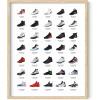 imageHAUS AND HUES Jordan Sneaker Posters for Guys  Michael Jordan Shoe Cool Wall Art for Bedroom Dope Hypebeast Sneakerhead Room Decor 12x16 UNFRAMEDBeige Framed