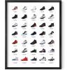imageHAUS AND HUES Jordan Sneaker Posters for Guys  Michael Jordan Shoe Cool Wall Art for Bedroom Dope Hypebeast Sneakerhead Room Decor 12x16 UNFRAMEDBlack Metal Framed