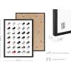 imageHAUS AND HUES Jordan Sneaker Posters for Guys  Michael Jordan Shoe Cool Wall Art for Bedroom Dope Hypebeast Sneakerhead Room Decor 12x16 UNFRAMEDBlack Metal Framed