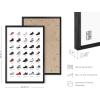 imageHAUS AND HUES Jordan Sneaker Posters for Guys  Michael Jordan Shoe Cool Wall Art for Bedroom Dope Hypebeast Sneakerhead Room Decor 12x16 UNFRAMEDBlack Metal Framed