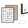 imageHAUS AND HUES Jordan Sneaker Posters for Guys  Michael Jordan Shoe Cool Wall Art for Bedroom Dope Hypebeast Sneakerhead Room Decor 12x16 UNFRAMEDBlack Metal Framed