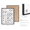 imageHAUS AND HUES Jordan Sneaker Posters for Guys  Michael Jordan Shoe Cool Wall Art for Bedroom Dope Hypebeast Sneakerhead Room Decor 12x16 UNFRAMEDBlack Framed