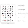 imageHAUS AND HUES Jordan Sneaker Posters for Guys  Michael Jordan Shoe Cool Wall Art for Bedroom Dope Hypebeast Sneakerhead Room Decor 12x16 UNFRAMEDUnframed