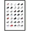 imageHAUS AND HUES Jordan Sneaker Posters for Guys  Michael Jordan Shoe Cool Wall Art for Bedroom Dope Hypebeast Sneakerhead Room Decor 12x16 UNFRAMEDUnframed