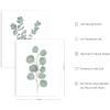 imageHAUS AND HUES Leaf Prints Botanical Wall Art Set of 6 Nature Art Prints ampamp Eucalyptus Leaves Wall Decor  Botanical Prints Eucalyptus Wall Art Plant Decor  Unframed 8quot x 10quotWatercolor Plants